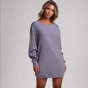 Meshki Jolean Wide Neck ribbed Longline Sweater